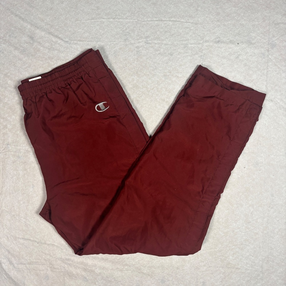 Vintage Y2K Burgundy Champion Track Pants – Size L